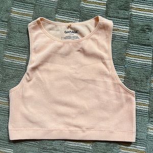 Garage peach ribbed tank top - worn once